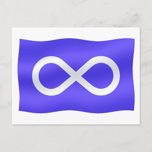 Metis Flag Postkarten Buffalo Erste Nationen Karte (Vorderseite)