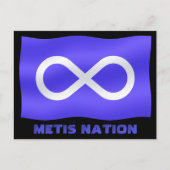 Metis Flag Postkarten Metis First Nations Cards (Vorderseite)