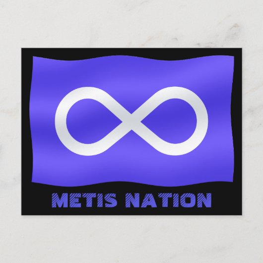 Metis Flag Postkarten Metis First Nations Cards (Vorderseite)