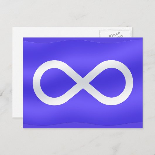 Metis Flag Postkarten Metis First Nations Karten (Vorne/Hinten)