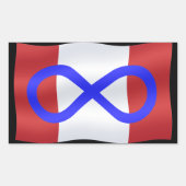 Metis Flag Stickers Canadian Metis Stickers (Vorderseite)