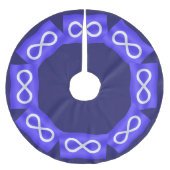 Metis Flag Weihnachtsbaum Rock First Nation Deco Polyester Weihnachtsbaumdecke (Vorderseite)