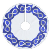 Metis Flag Weihnachtsbaum Rock First Nation Deco Polyester Weihnachtsbaumdecke (Vorderseite)