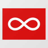 Metis-Flagge, Métis-Flagge Fensteraufkleber (Blatt)