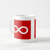 Metis-Flagge, Métis-Flagge Kaffeetasse (Vorderseite Links)