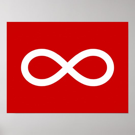 Metis-Flagge, Métis-Flagge Poster (Vorne)