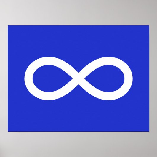 Metis-Flagge, Métis-Flagge Poster (Vorne)