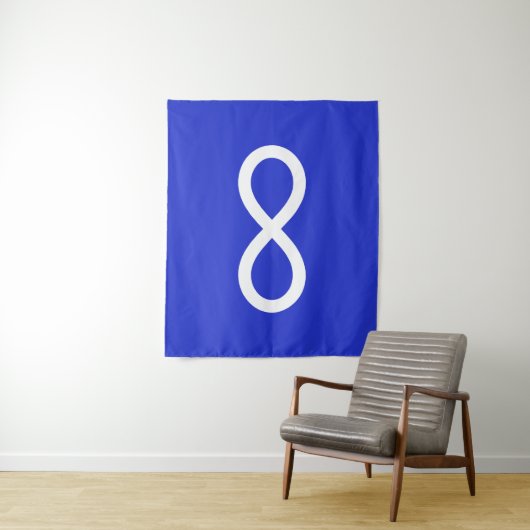 Metis-Flagge, Métis-Flagge Wandteppich (Beispiel)