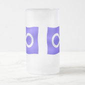 Metis Flaggen-Bier-Glas-erste Mattglas Bierglas (Mittel)