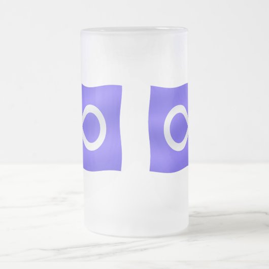 Metis Flaggen-Bier-Glas-erste Mattglas Bierglas (Mittel)