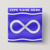 Metis Flaggen-Knopf-gebürtiger Kunst Metis Button (Vorderseite)