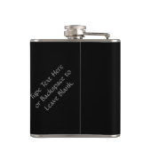 Metis Flask Custom Spirit Buffalo Metis Art Flask Flachmann (Rückseite)