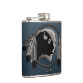 Metis Flask Custom Spirit Buffalo Metis Art Flask Flachmann (Rechts)