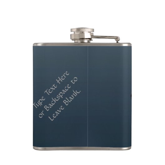 Metis Flask Custom Spirit Buffalo Metis Art Flask Flachmann (Rückseite)