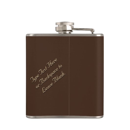 Metis Flask Custom Spirit Buffalo Metis Art Flask Flachmann (Rückseite)