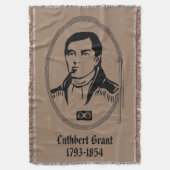 Metis Hero Blanket Cuthbert Grant Throw Blankets Decke (Vorderseite Vertikal)