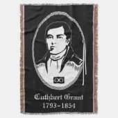 Metis Hero Blanket Cuthbert Grant Throw Blankets Decke (Vorderseite Vertikal)