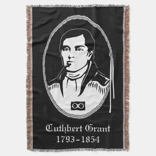 Metis Hero Blanket Cuthbert Grant Throw Blankets Decke (Vorderseite Vertikal)