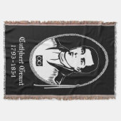 Metis Hero Blanket Cuthbert Grant Throw Blankets Decke (Vorderseite)