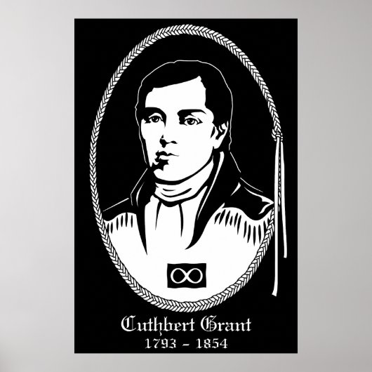 Metis Hero Poster Cuthbert Grant Prints Posters (Vorne)