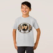 Metis Kids T - Shirt Orgainc Native Wolf Flag Shir (Vorne ganz)