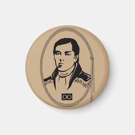 Metis Kühlschrankmagnet Metis Hero Cuthbert Grant (Vorne)