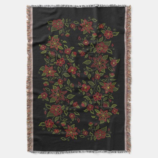 Metis Kunst-Decke gebürtige BeadingThrow Decken (Vorderseite Vertikal)