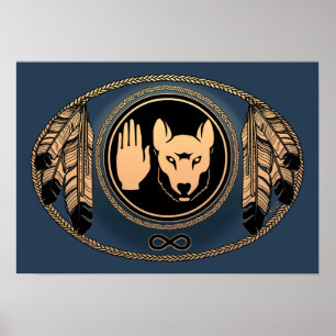 Metis-Kunstposter Metis-Rebellion Wolf-Druckposter Poster