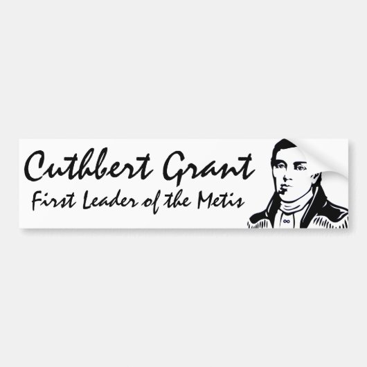 Metis Nation Autoaufkleber Cuthbert Grant Sticker (Vorne)
