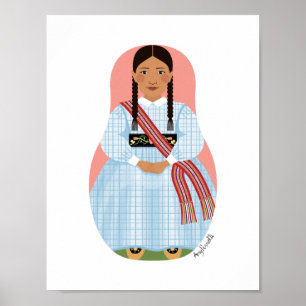 Métis Nation Canada Matryoshka Poster