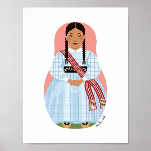 Métis Nation Canada Matryoshka Poster (Vorne)