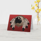 Metis Nation Card Native Wildlife  Greeting Card Karte (Gelbe Blume)