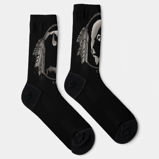 Metis Nations Socks Native Tribal Buffalo Socks Socken (Rechts)