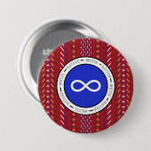 Métis Native Art Button (Vorne & Hinten)