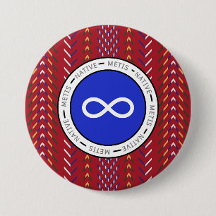 Métis Native Art Button