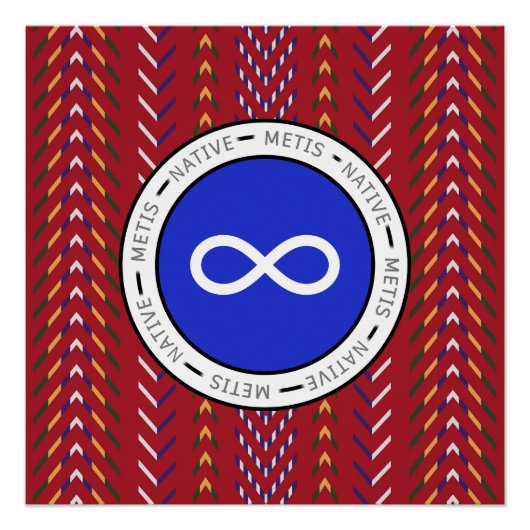 Métis Native Art Poster (Vorderseite)