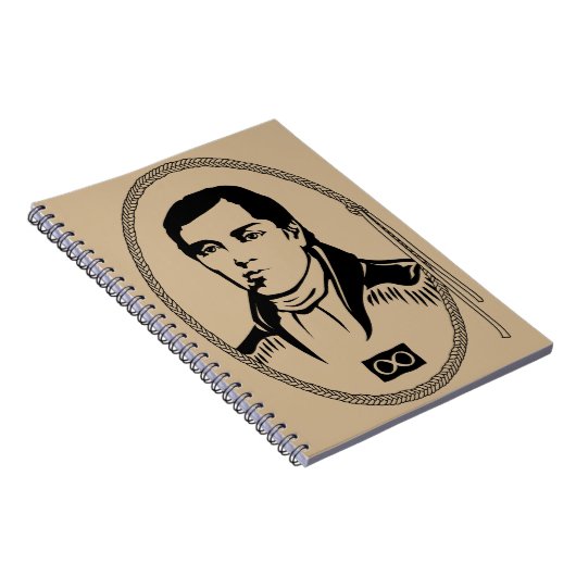 Metis Notebook Cuthbert Grant Journal Book Geschen Notizblock (Rechte Seite)