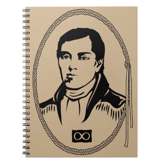 Metis Notebook Cuthbert Grant Journal Book Geschen Notizblock (Vorderseite)