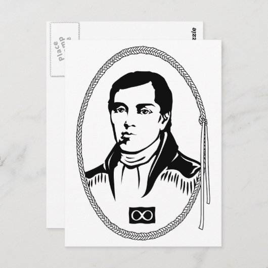 Metis Postkarten Erste Metis Leader Postings (Vorne/Hinten)