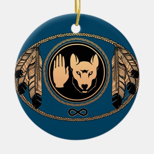 Metis Pride Art Ornament Obelisk (Vorne)