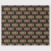 Metis Wrapping Paper First Nations Wolf Art Paper Geschenkpapier (Flach)