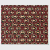 Metis Wrapping Paper First Nations Wolf Art Paper Geschenkpapier (Flach)