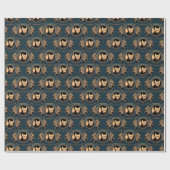 Metis Wrapping Paper First Nations Wolf Art Paper Geschenkpapier (Flach)
