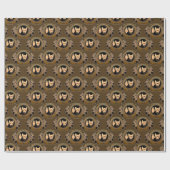 Metis Wrapping Paper First Nations Wolf Art Paper Geschenkpapier (Flach)