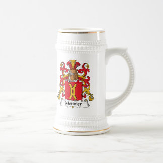 Metivier Familienwappen Bierglas