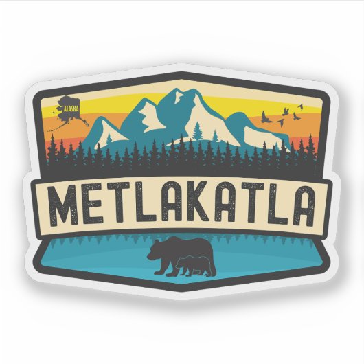 Metlakatla, Alaska Aufkleber (Vorderseite)