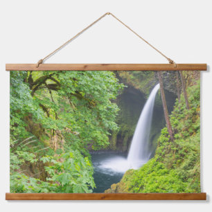 Metlako-Wasserfall Wandteppich Mit Holzrahmen
