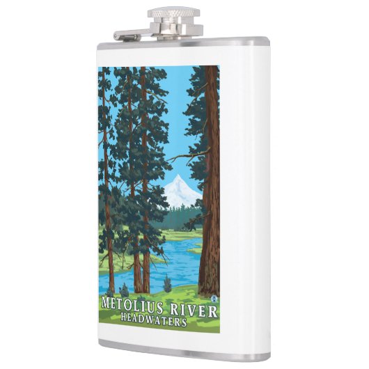 Metolius Fluss-Oberläufe, Oregon Flachmann (Links)