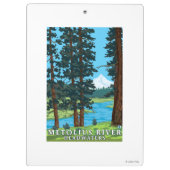 Metolius Fluss-Oberläufe, Oregon Klemmbrett (Rückseite)