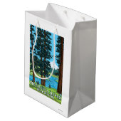 Metolius Fluss-Oberläufe, Oregon Mittlere Geschenktüte (Rückseite Schrägansicht)